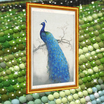 Peacock Figure 5D Crystal Diamond Painting Full of Diamond Brick and Stone Show Living Room Point Stick Diamond Cross Stitch 2021 New Bedroom
