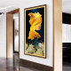 Lucky Koi 2024 ໃໝ່ 5D Crystal Diamond Painting Full Diamond Sticky Diamond Cross Stitch Living Room Brick Show Vertical Entrance