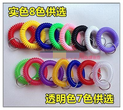 Sauna hand card number plate coil number plate Sauna card key card buckle Plastic spring hand ring storage