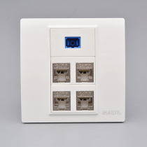 Category 7 network fiber optic socket type 86 4 Category 7 computer 10G network cable ports SC single port optical fiber wall plug panel