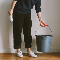 Domestic Spot TRUST Multipurpose Wide Mouth Portable Bucket On-board Camping Gardening Domestic containing barrel with scale