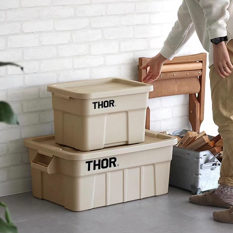 In-Stock Thor Square Storage Box with Lid for Outdoor Camping, Car Storage of Clothes and Toys, Japan Limited Edition In-Stock Thor Square Storage Box with Lid for Outdoor Camping, Car Storage of Clothes and Toys, Japan Limited Edition