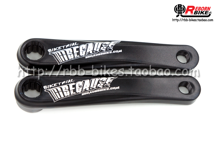 BECAUSE-140MM 160MM 170MM square hole spline crank climbing bicycle accessories
