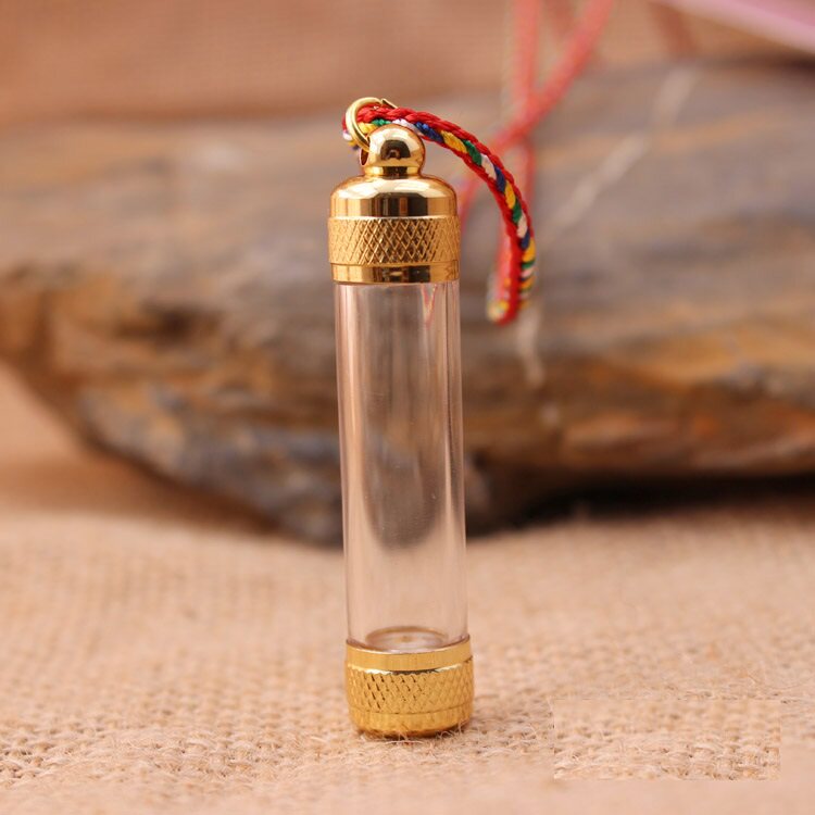Blessed tube mounted blessing tube pendant