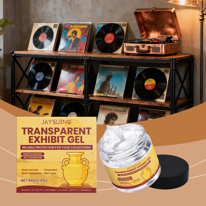 Jaysuing Transparent Exhibition Gel Is Suitable for Multiple Materials, Protects Exhibition Items and Collections, and Provides a Stable Protective Base