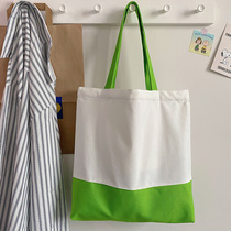  Bag womens summer 2021 new trendy large-capacity fashion tote bag commuter wild shoulder bag canvas bag