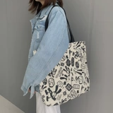 Модная вместительная и большая универсальная сумка для отдыха, коллекция 2023, в корейском стиле