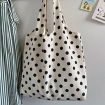  Fashion new Japanese-style large-capacity lazy wind ins hand-carried shoulder bag environmental protection shopping bag canvas bag school bag female
