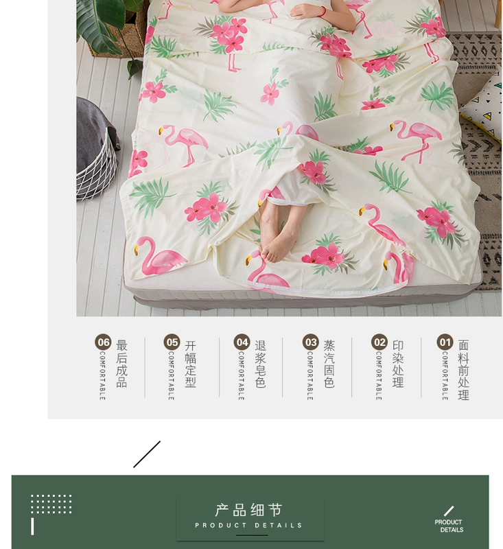 Giặt bông du lịch qua túi ngủ bẩn tàu ngủ khách sạn xách tay chống bẩn duvet cover túi ngủ du lịch