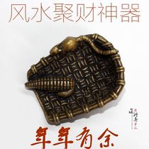 Imitation ancient Qing Dynasty Miscellaneous Pieces Collection Antique Pure Copper Mini Dustpan Small Pieces Poly Chaeze of the Treasure House Pulp Old Objects