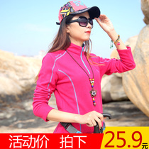 Spring fleece fleece jacket womens top pullover plus velvet thickened warm jacket liner outdoor womens clothing