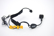 Black Three-pin four-pin Kannon head-mounted wireless microphone wearing microphone WH30TQG four-pin universal