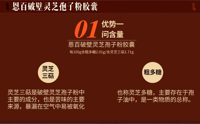 Hộp quà tặng Enbin Broken Ganoderma Spore Powder Capsule * 4 Chai Sản phẩm Sức khỏe Chính hãng Tăng cường Miễn dịch Quà tặng - Thực phẩm sức khỏe vitamin tong hop
