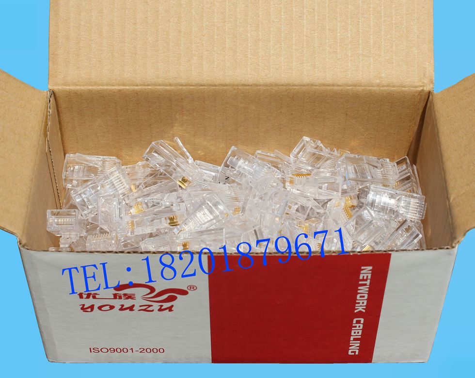 Original excellent family Super five non-shielded Crystal Head RJ45 connector Super 5 type number YZA-7001