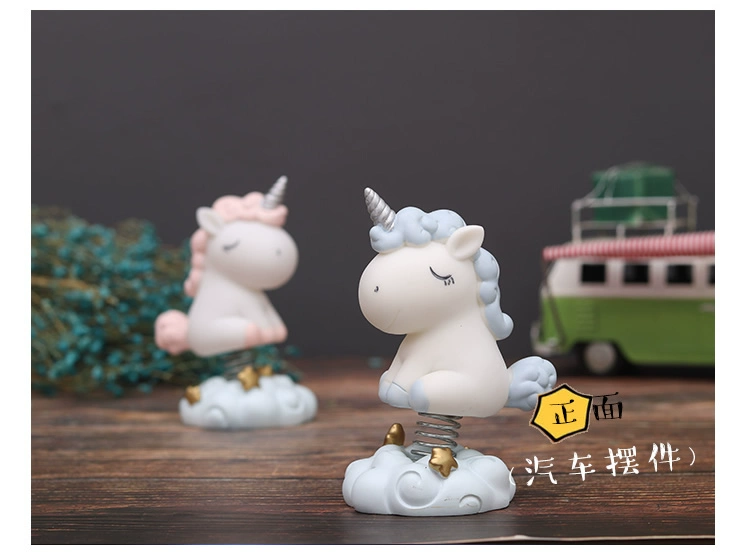 Ins Unicorn Xe Trang trí Sáng tạo Đêm Ánh sáng Trang trí phòng Cô gái Trái tim Quà tặng Sinh nhật Cô gái Thực tế