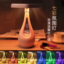 Chuxin makeup mirror table lamp girl heart ins net red led with light intelligent fill light mirror shaking sound with the same heart-shaped light