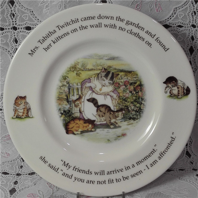 British Royal Doulton Royal Doulton cartoon cat collection decorative plate