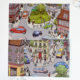 New 14.0 small town street scene series miniature scene landscaping stickers mini decompressed handmade stickers 2.5D landscaping