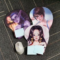 Watchman pioneer mouse pad Soft and smooth silicone wrist support bump DVA One piece Emperor digital wrist support custom