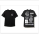 Черный заградий ASSC Short -Sleeved 210G хлопок