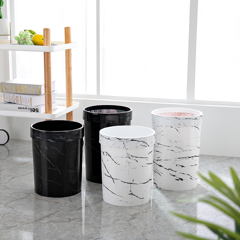 Creative Trash Can Home Round Living Room Bedroom Minimalist BASKET MAKEUP ROOM KITCHEN DRY AND WET CLASSIFICATION NO LID TRASH CANS