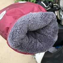 Electric car Winter handlebar cover plus velvet warm windshield hand guard motorcycle windshield is waterproof and cold-proof leg guard