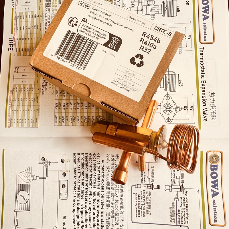 36000 Btu, R410A Thermal Expansion Valve Compatible with Zp36 and 42 Compressors, Compatible with R32 Air Conditioning Heat Pump 36000 Btu, R410A Thermal Expansion Valve Compatible with Zp36 and 42 Compressors, Compatible with R32 Air Conditioning Heat Pump