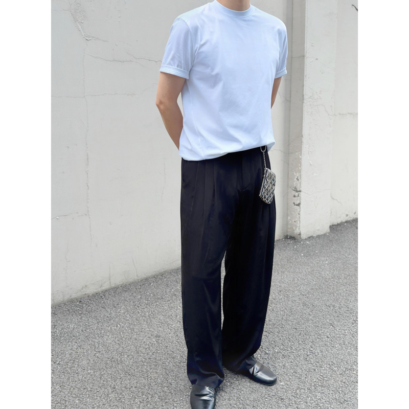 Rizzup Jacob Style Japanese Imported Triacetate Sand-Washed Satin Trousers, Dress Pants, Casual Pants