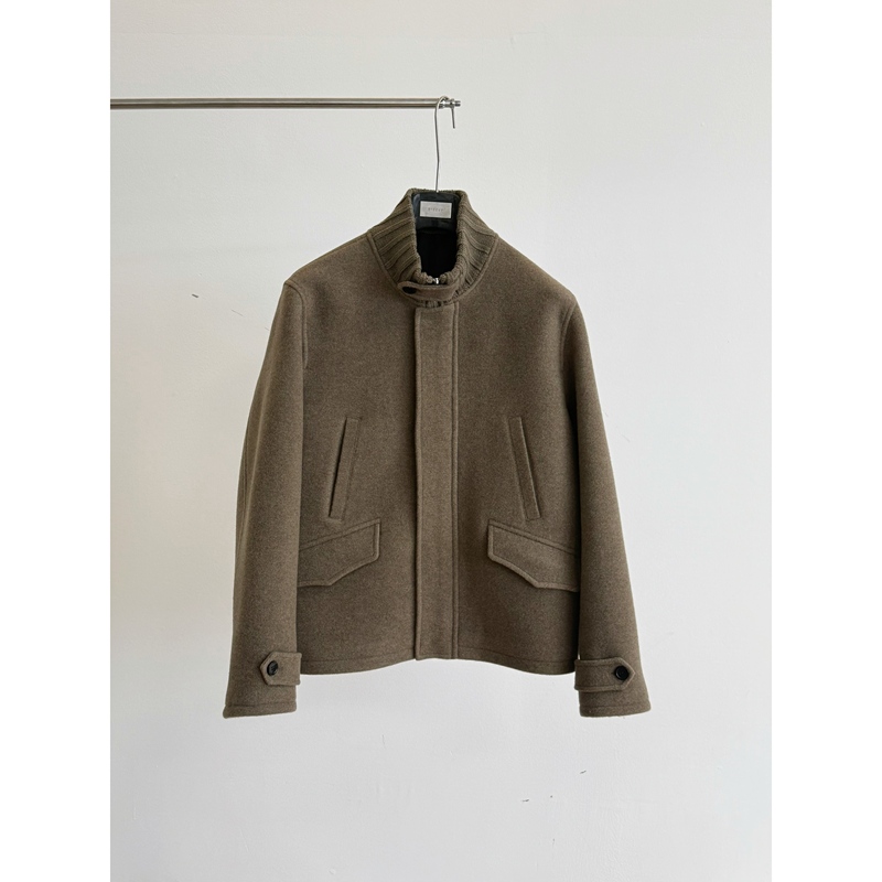Rizzup|Dvn Style 180-Count Wool Riri Zipper Jacket Archive Single Item Short Coat Rizzup|Dvn Style 180-Count Wool Riri Zipper Jacket Archive Single Item Short Coat