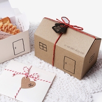 Small House nougat biscuit candy box full moon return wedding wedding candy box 5 Price