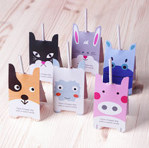 Love cute pet new year lollipop paper card message card paper bookmark card 40 Price 6 choice