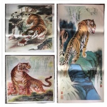 80 90s New and old stock popular nostalgia tiger collection of nostalgic anniversary paintings