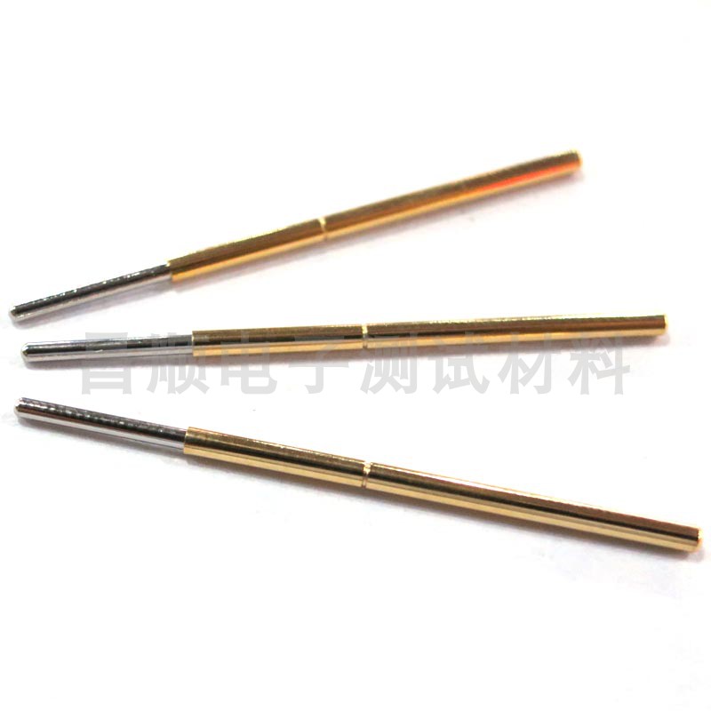 P50-J1 (0#straight round head) PCB test needle probe 0 68mm thimble spring needle Fixture needle