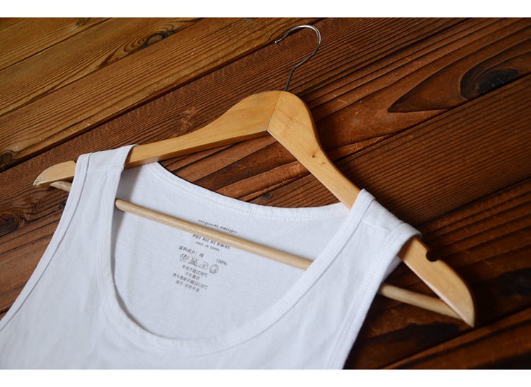 Mùa hè mới nhỏ cotton tươi giản dị vest nam bãi biển in áo thun không tay mùa hè ao ba lo nam