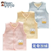 Kidney Beans Dragon Warm Thicken Plus Áo vest nhung Áo vest nam và nữ Áo vest trẻ em Baby Children Cardigans vest Xuân và Thu đông