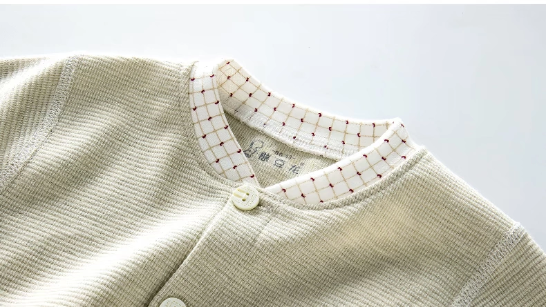 Kidney Bean Dragon Bonless Cotton Baby Baby Áo dài tay Một mảnh Nam và Nữ Baby Haber Đồ ngủ sơ sinh Quần áo mùa xuân và mùa thu
