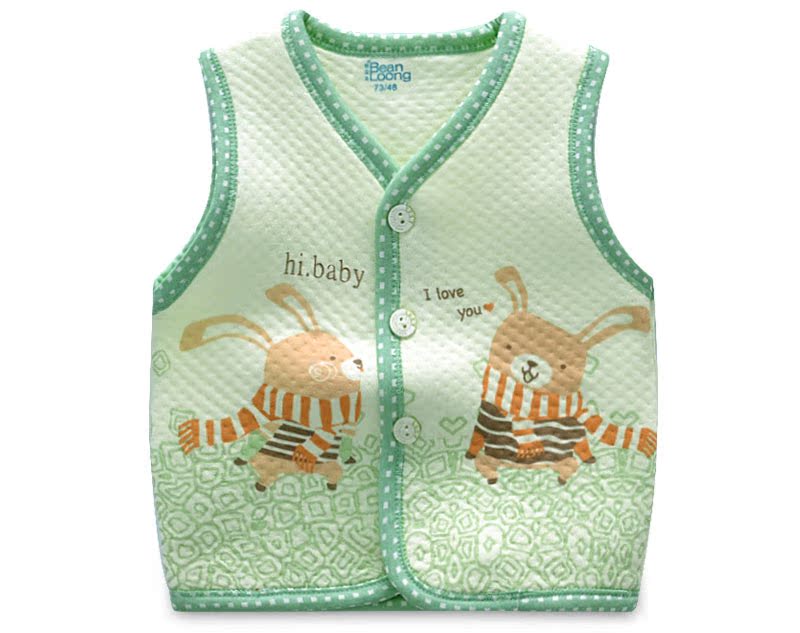 Thận đậu rồng bông nam và nữ bé ấm áp vest vest chần cardigan vest mùa xuân và thu đông bé bé vest nhỏ áo khoác trẻ em