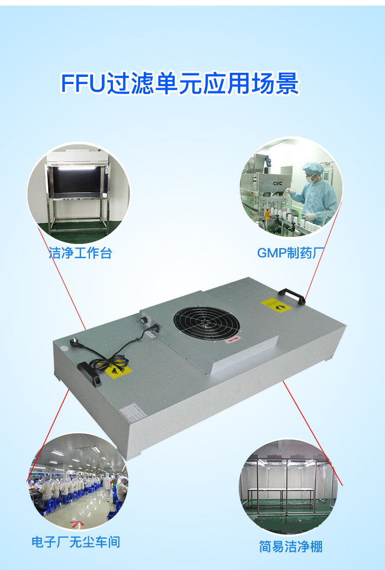 工业FFU净化器层流罩洁净室空调风口过滤器洁净棚FFU高效过滤器-阿里巴巴
