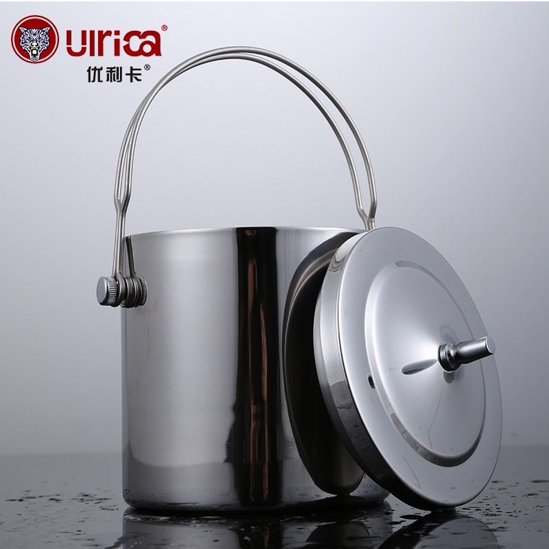 Thickened Stainless Steel Ice Bucket Bar Big ice Wine Barrel Beer Red Wine Ice Cubes barrel KTV Bucket Creativity of ice cubes-Taobao