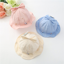 Dudua baby hat Korean spring and summer baby sun hat fisherman hat children cotton basin hat girl sun hat