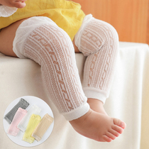 Baby knee pads summer mesh combed cotton thin children crawling anti-mosquito loose air conditioning socks baby socks