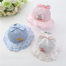 Tudua baby cap summer hollow mesh girl child sunshade fisherman hat child baby sun hat