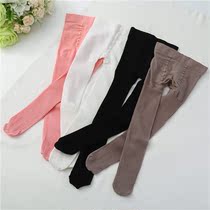 Spring and summer childrens pantyhose thin drawing 80 cotton knitted socks baby baby pantyhose girl bottom socks