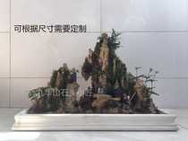 The Living Rock of the Natural Water Stone Basin Scenic Rock Living Room with the Chi - view Rock