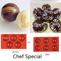 Marshmallow explosion ball mold chocolate bomb large semicircular silicone marshmallow planet creative dessert mold