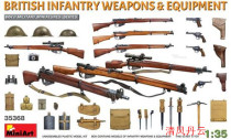 MiniArt 35368 1 35 British infantry weapons and equipment