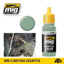 AMMO MIG WATER-BASED PAINT 219 FS 34226 BS283 INNER STRUCTURE GREEN 17ML