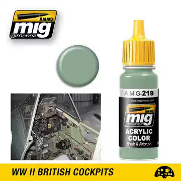 AMMO MIG water-based paint 219 FS 34226 BS283 internal structure green 17ML