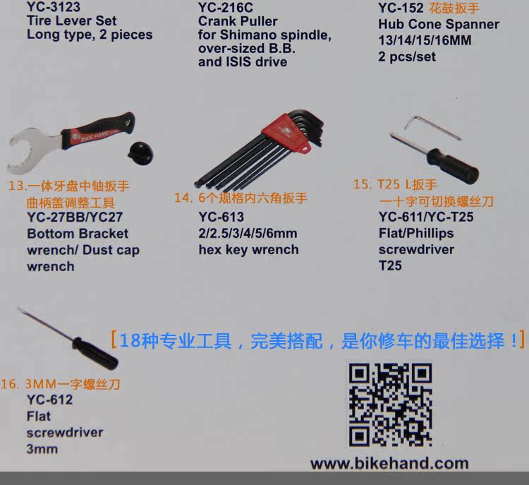 Outils pour vélo BIKE HAND - Ref 2283900 Image 9