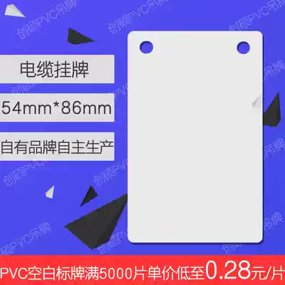 Chuangshuo sign 54*86 short side double hole Guangzhou mobile cable card communication listing PVC blank listing